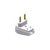 Pino Macho Prensa Cabo Gigante 2P 20A 250V Branco Ilumi