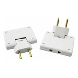 Pino Plug Tomada Elétrica Adaptador Dobrável Benjamim 80002