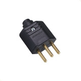 Pino Plugue plug Macho 2p t 10a Preto Kit 100 Peças