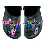 Pins Botons Para Crocs Lilo Stitch Disney Kit Com 6 Sortidos