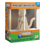 Pintar E Brincar Gatinho Madeira Acrilex