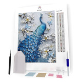 Pintura Diamante Pavão diamond Art 40x50cm