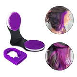 Pintura Tintura Temporária Giz Para Cabelo Cor Intensa Roxo