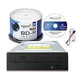 Pioneer BDR 212V 16X Blu Ray DVD CD CD Gravador Interno Pacote Com 6X 25GB AZO LTH BD R 50 Discos Software Cabo Parafusos De Montagem