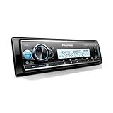 Pioneer Receptor De Mídia Digital Marítimo MVH-MS512BS - Estéreo Marinho Bluetooth Din único Com Amazon Alexa E Design Resistente à Corrosão