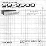 Pioneer SG 9500 Receiver Owners Instruction Manual Reprint Plastic Comb 