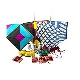 Pipa Kit Completo 10 Pipas 10 Rabiolas De Plástico 1 Rolo De Linha Dezinho