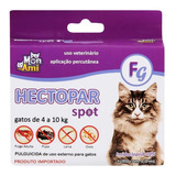 Pipeta Antiparasitário Para Pulga Mon Ami Hectopar Spot Para Gato De 4kg A 10kg