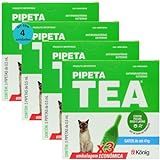 Pipeta Tea 0,5 Ml Antiparasitário Contra Pulgas P/gatos De Até 4 Kg C/ 3 Unid. Kit C/ 4 Cxs