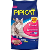 Pipicat Floral 4kg Areia Sanitária Para Gatos Perfumada