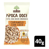Pipoca Pronta Doce Orgânica Mascavo Com Coco Mãe Terra Nupoca Pacote 40g