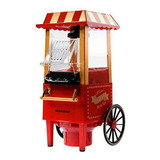 Pipoqueira Elétrica Carrinho Retrô Vintage Festa E Cinema Cor Vermelho 110v