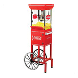 Pipoqueira Elétrica Vintage Retro Carrinho Coca Cola Premium Cor Red 110v