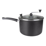 Pipoqueira Rl Antiaderente 20cm Alumínio Com Tampa De Vidro