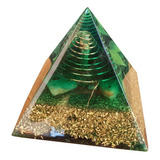 Pirâmide De Orgonite Grande Verde