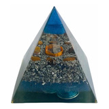 Piramide Orgonite Pequena Azul