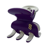 Piranha De Cabelo Média Roxa E Branco Bianca 05 006 Aabr