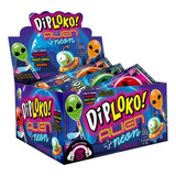Pirulito Diploko Alien Brilha No Escuro Neon