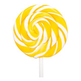 Pirulito Psicodélico Chaves Amarelo E Branco Pacote C 50 Un