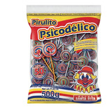 Pirulito Psicodélico Festa Pacote 500g C 50 Santa Rita