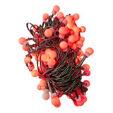 Pisca 100 Led Vermelho 8 Funções 8m Cerejinha Bolinha 110v Global