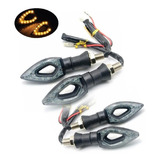 Pisca Led Esporti Moto Flexa Seta Universal Preto 4x
