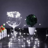 Pisca Pisca Fio De Fada Led 5 Metros Decoração Pilha Natal Luzes Branco