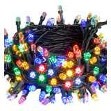 Pisca Pisca Led 100 Leds Fio Verde Luz Colorido Arvore Natal