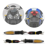 Pisca Seta Led Moto Sport Modelo Bmw Base Borracha Kit 2 Pçs