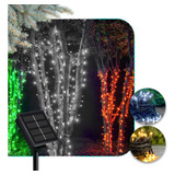 Pisca Solar Cordão Natal Prova D água 8 Funções 100 Leds 10m