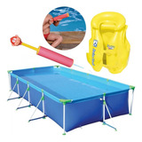 Piscina 6200 L Lança Agua 25 Cm Colete Infantil 3 6 Anos