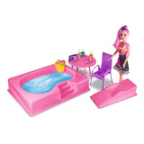 Piscina Agua Girl Com Boneca   Lua De Cristal