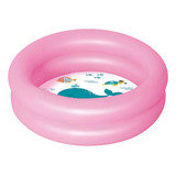 Piscina Banheira Inflável Infantil Circular 28 Litros Mor Cor Rosa