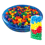 Piscina Com Bolinhas Inflável Infantil 253 Lts 100 Bolinhas Coloridas Resistentes Que Não Amassam Wellmix