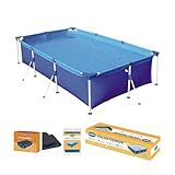 Piscina De 3700L Com Capa E Forro Proteção Durável Kit Completo