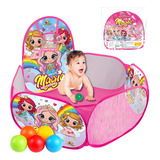 Piscina De Bolinhas Barraca Infantil Bebê Criança C Cesto