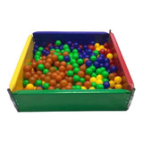 Piscina De Bolinhas Cercado Colorido Infantil 1 5x1 5