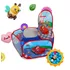 Piscina De Bolinhas Com Cesto Basquete Infantil Bebê Criança