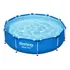 Piscina Estruturada Redonda Plástico Steel Frame Azul 4678l 76x305cm Bestway