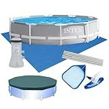 Piscina Estrutural Armação 6 503 Litros Com Filtro Capa Forro Kit Limpeza 110v 