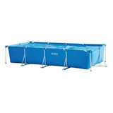 Piscina Estrutural Retangular 7 127 Litros Pvc Armação Intex