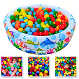 Piscina Infantil Inflável 100 Litros Colorida 50 Bolinhas