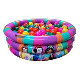 Piscina Infantil Inflável 100 Litros Colorida 50 Bolinhas