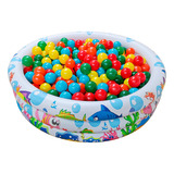 Piscina Infantil Inflável 180 Litros Colorida 50 Bolinhas