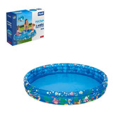 Piscina Infantil Inflável Redonda De Plástico Pequena 253l Cor Azul