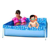 Piscina Infantil Montável Quadrada 400 Litros Mor Criança 