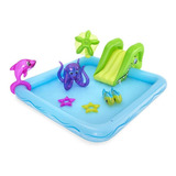 Piscina Infantil Playground 308l Com Escorregador