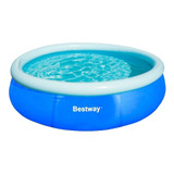 Piscina Inflável Fast Set 1 000l 1 68m X 51cm Bestway Cor Azul