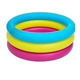 Piscina Inflável Infantil Redonda Colorida 66Lt Para Crianças Ou Cães Utilizar C-Água Ou Bolinhas Segura Confortável E C-Estabilidade Fácil De Montar E Fácil De Guardar Pura Diversão
