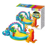 Piscina Inflável Intex Playground Mundo Dos Dinossauros 290l